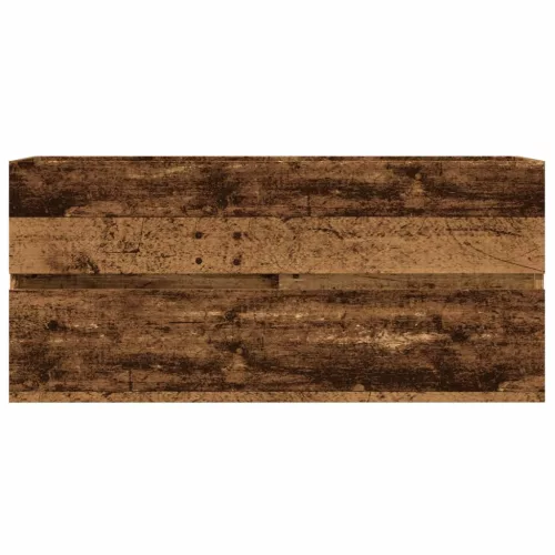 Antik fa színű szerelt fa mosdószekrény 100 x 38,5 x 45 cm