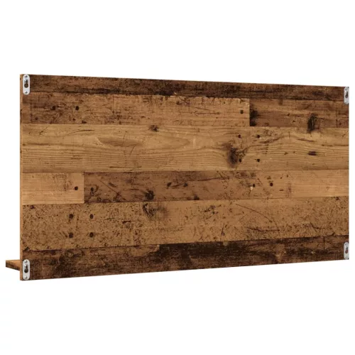Antik fa színű szerelt fa tükrös fürdőszobaszekrény 90x11x45 cm