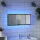 Füstös tölgy szerelt fa LED-es fürdőszobatükör 100x8,5x37 cm