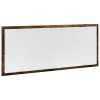 Füstös tölgy szerelt fa LED-es fürdőszobatükör 100x8,5x37 cm