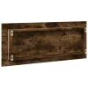 Füstös tölgy szerelt fa LED-es fürdőszobatükör 100x8,5x37 cm