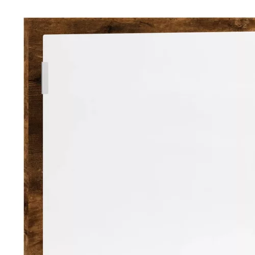 Füstös tölgy szerelt fa LED-es fürdőszobatükör 100x8,5x37 cm