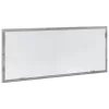 Szürke sonoma szerelt fa LED-es fürdőszobatükör 100x8,5x37 cm