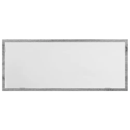 Szürke sonoma szerelt fa LED-es fürdőszobatükör 100x8,5x37 cm