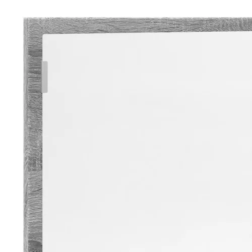 Szürke sonoma szerelt fa LED-es fürdőszobatükör 100x8,5x37 cm