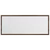 Barna tölgy szerelt fa LED-es fürdőszobatükör 100x8,5x37 cm