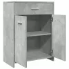 Betonszürke szerelt fa fürdőszobaszekrény 60 x 33 x 80 cm