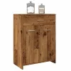Antik fa színű szerelt fa mosdószekrény 60 x 33 x 80 cm