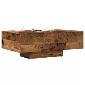 Antik fa színű szerelt fa dohányzóasztal 85 x 55 x 31 cm