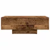 Antik fa színű szerelt fa dohányzóasztal 85 x 55 x 31 cm