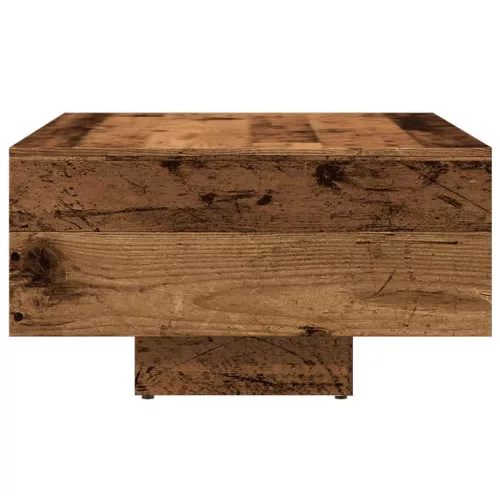Antik fa színű szerelt fa dohányzóasztal 85 x 55 x 31 cm