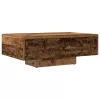 Antik fa színű szerelt fa dohányzóasztal 85 x 55 x 31 cm