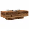 Antik fa színű szerelt fa dohányzóasztal 100x49,5x31 cm