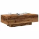 Antik fa színű szerelt fa dohányzóasztal 100x49,5x31 cm