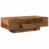 Antik fa színű szerelt fa dohányzóasztal 100x49,5x31 cm
