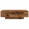 Antik fa színű szerelt fa dohányzóasztal 100x49,5x31 cm