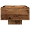 Antik fa színű szerelt fa dohányzóasztal 100x49,5x31 cm