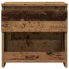 2 db antik fa forgácslap éjjeliszekrény 40 x 30 x 39 cm