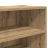 Kézműves tölgy színű szerelt fa tálalószekrény 103,5x35x70 cm