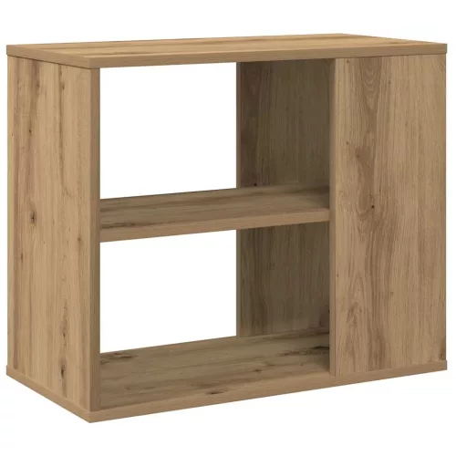 Kézműves tölgy színű szerelt fa kisszekrény 60 x 30 x 50 cm