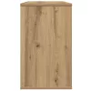 Kézműves tölgy színű szerelt fa kisszekrény 60 x 30 x 50 cm