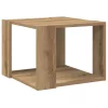 Dohányzóasztal Artisan tölgy 40x40x30 cm Gépelt fa