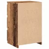 Antik fa színű szerelt fa éjjeliszekrény 40x35x62,5 cm