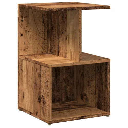 Éjjeliszekrények 2 db Régi fa 35x35x55 cm Gépesített fa
