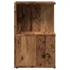 Éjjeliszekrények 2 db Régi fa 35x35x55 cm Gépesített fa