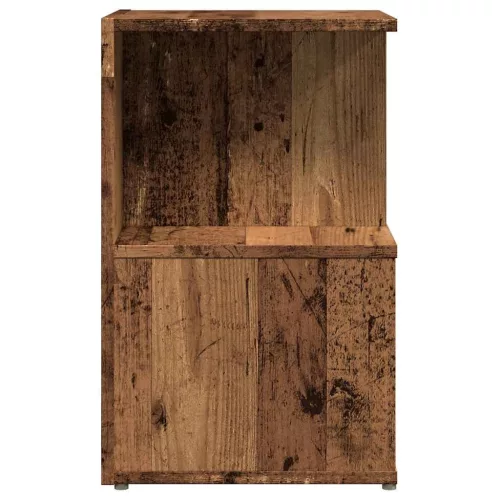 Éjjeliszekrények 2 db Régi fa 35x35x55 cm Gépesített fa