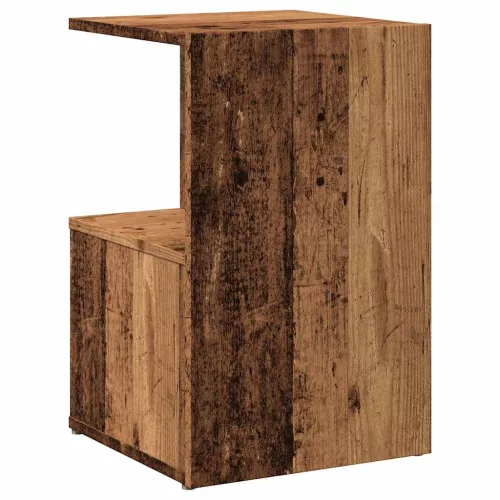 Éjjeliszekrények 2 db Régi fa 35x35x55 cm Gépesített fa