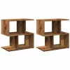 Éjjeliszekrények 2 db Régi fa 50x30x51,5 cm Gépelt fa