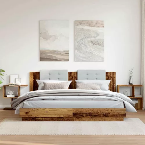 Éjjeliszekrények 2 db Régi fa 50x30x51,5 cm Gépelt fa