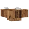 Antik fa színű szerelt fa dohányzóasztal 60 x 60 x 31,5 cm