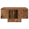 Antik fa színű szerelt fa dohányzóasztal 60 x 60 x 31,5 cm
