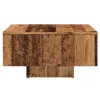 Antik fa színű szerelt fa dohányzóasztal 60 x 60 x 31,5 cm