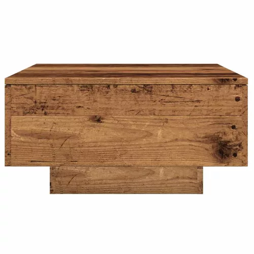 Antik fa színű szerelt fa dohányzóasztal 90 x 60 x 31 cm