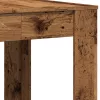 Antik fa színű szerelt fa étkezőasztal 140 x 74,5 x 76 cm