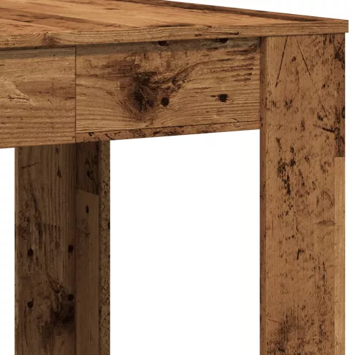 Antik fa színű szerelt fa étkezőasztal 140 x 74,5 x 76 cm