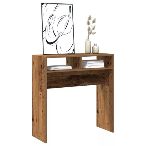 Szürke sonoma szerelt fa tálalóasztal 78 x 30 x 80 cm