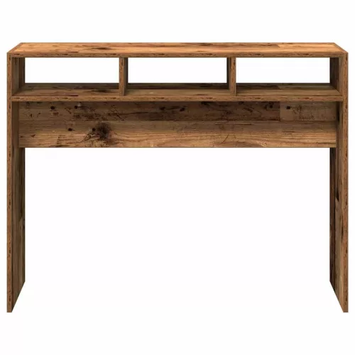 Konzolasztal régi fa 105x30x80 cm műszaki fa
