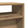Kézműves tölgy színű szerelt fa dohányzóasztal 105x30x80 cm