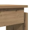 Kézműves tölgy színű szerelt fa dohányzóasztal 102x30x80 cm