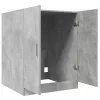 Betonszürke mosógépszekrény 70,5 x 71,5 x 91,5 cm