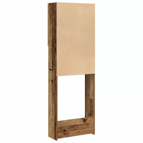 Antik fa színű mosógépszekrény 64 x 25,5 x 190 cm