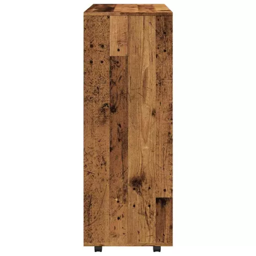 Antik fa színű szerelt fa ruhásszekrény 80 x 40 x 110 cm
