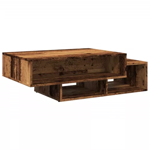 Antik fa színű szerelt dohányzóasztal 105 x 55 x 32 cm