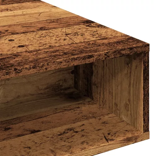 Antik fa színű szerelt dohányzóasztal 105 x 55 x 32 cm