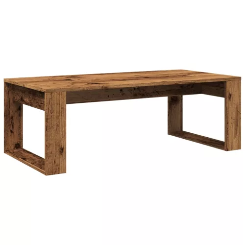 Antik fa színű szerelt fa dohányzóasztal 102 x 50 x 35 cm