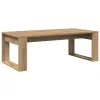 Kézműves tölgy színű szerelt fa dohányzóasztal 102 x 50 x 35 cm